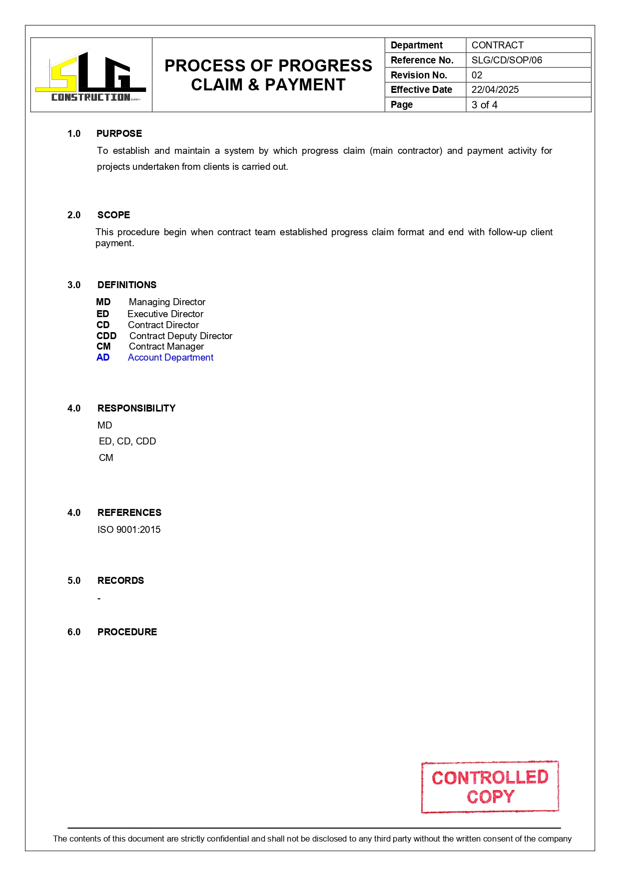 SLG-PRO-SOP Page 3